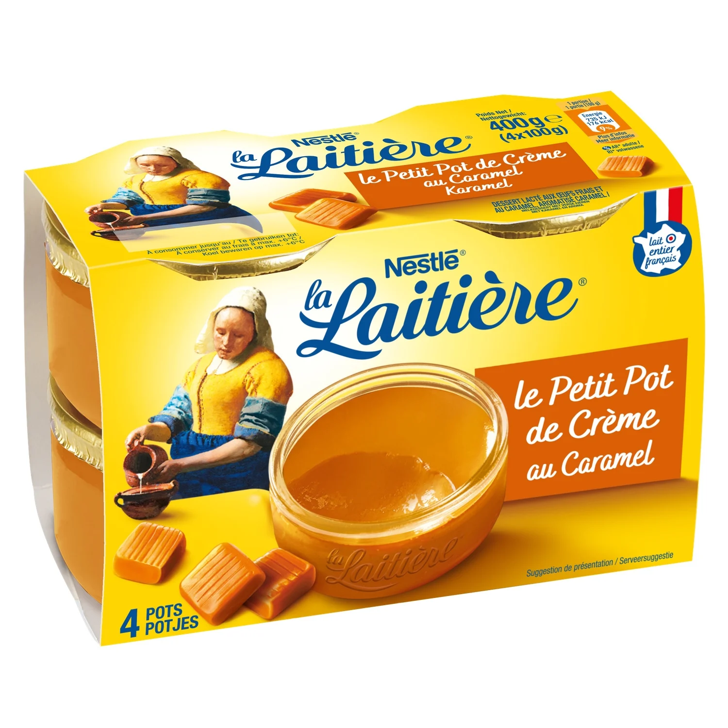 Petit Pot de Crème au Caramel La Laitière 
