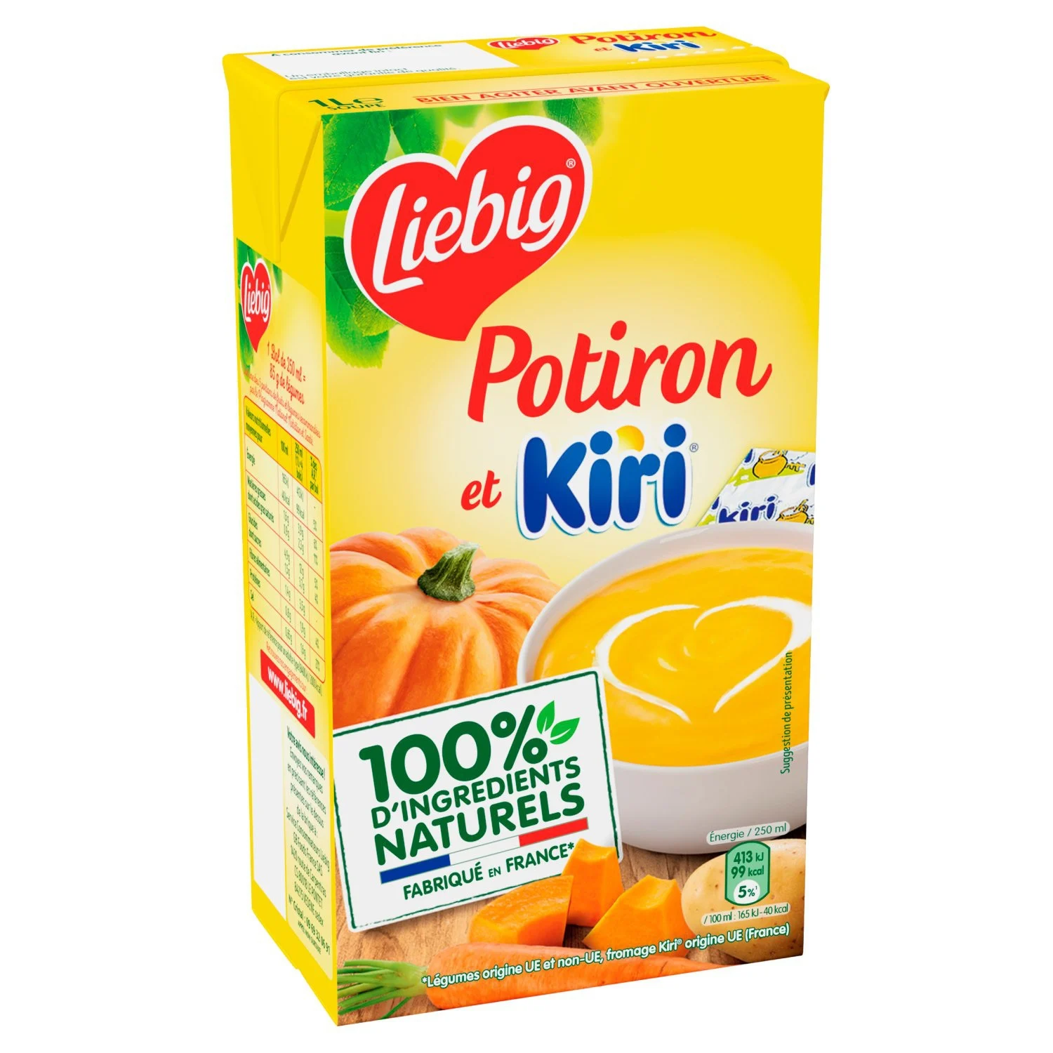 Liebig soupe Potiron et Kiri