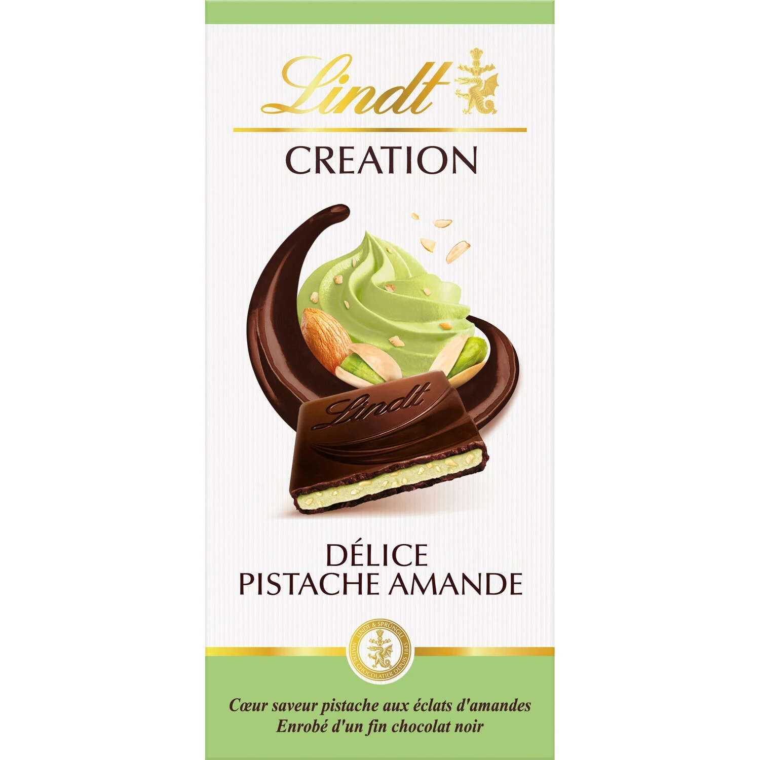 Lindt chocolat pistache amande 