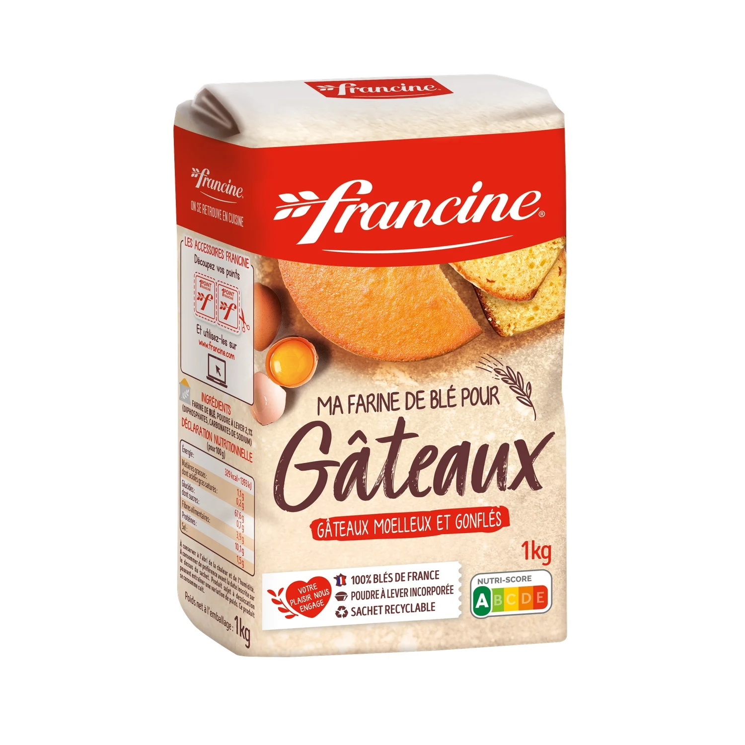 Farine de blé Francine pour gateaux