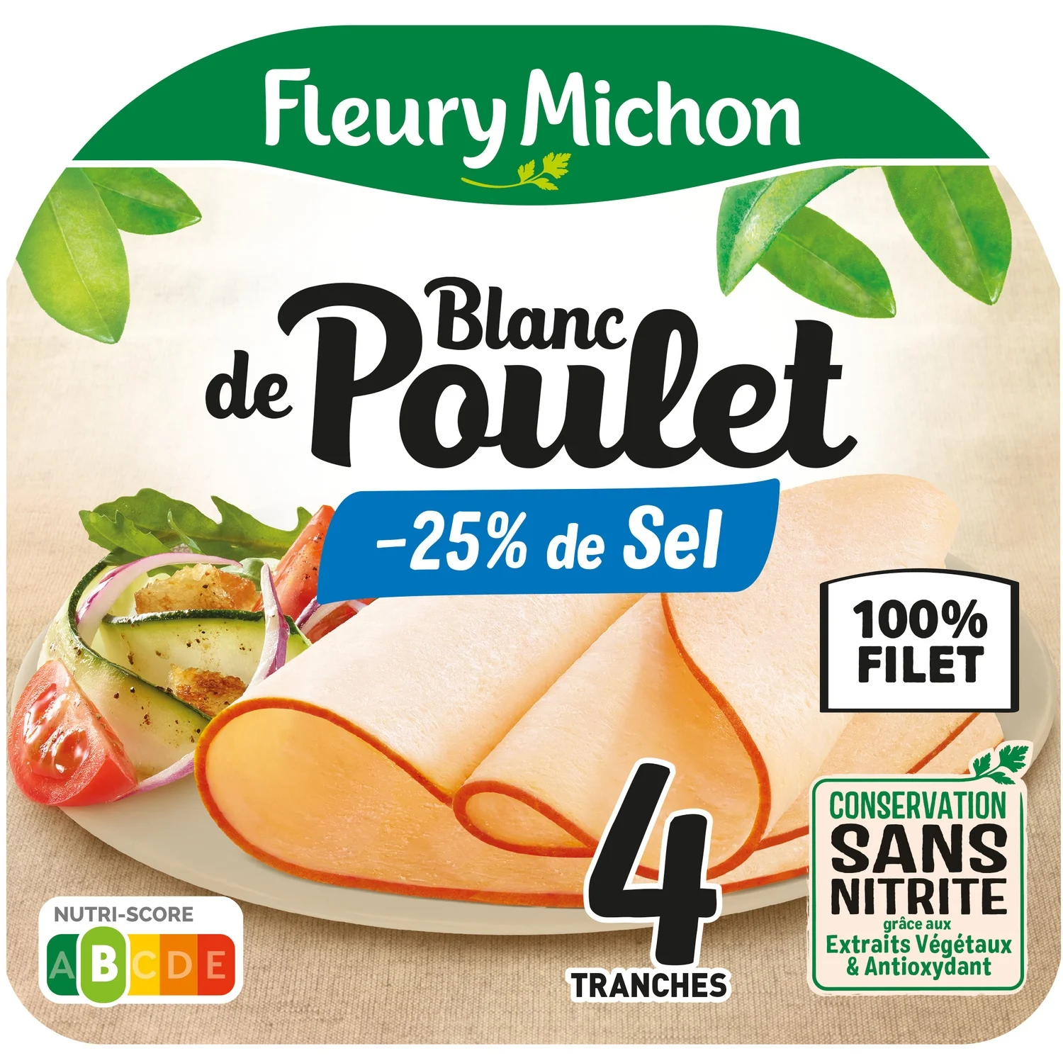 Fleury Michon Blanc de Poulet - 25% de Sel