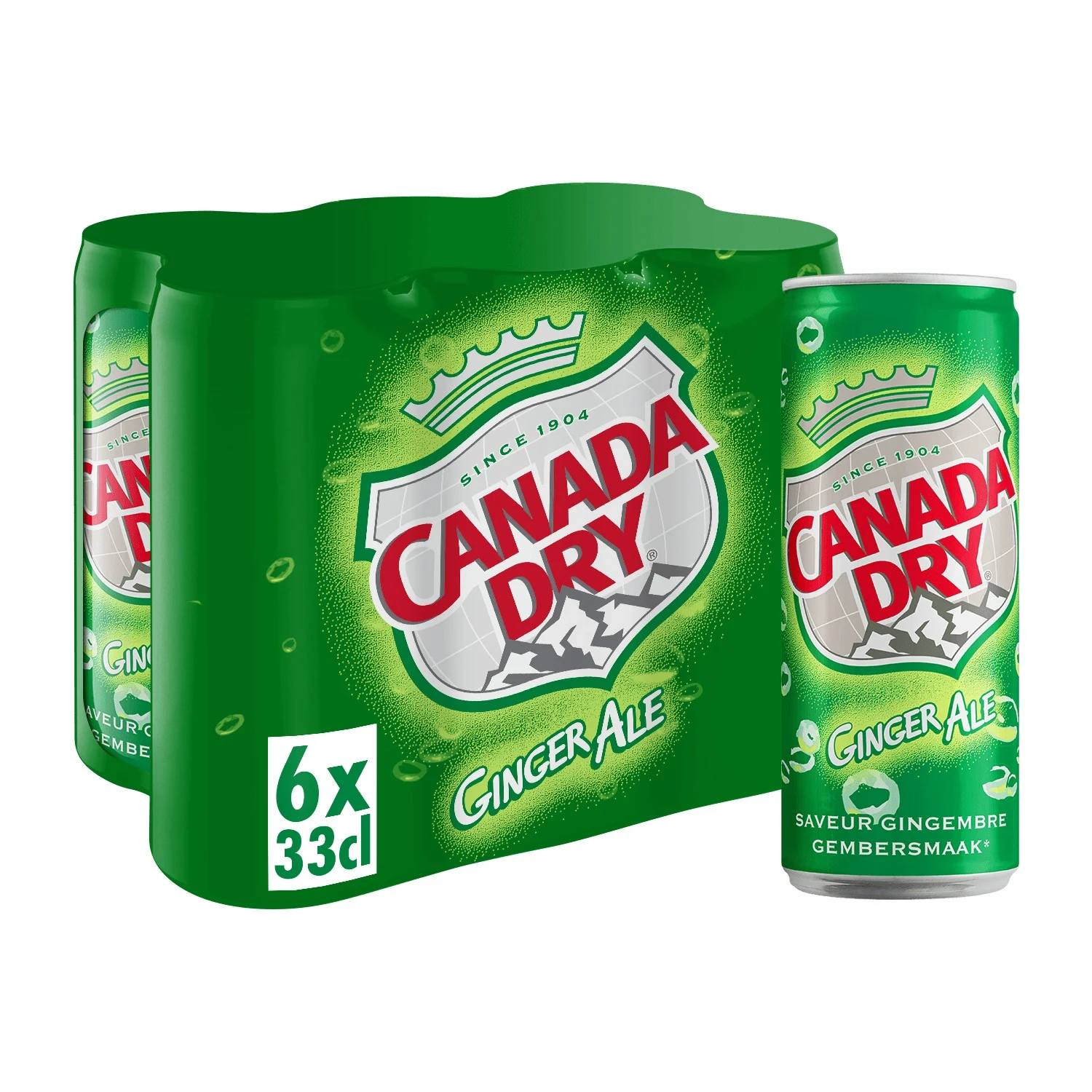 Canada Dry Ginger Ale – 6 x 33 cl