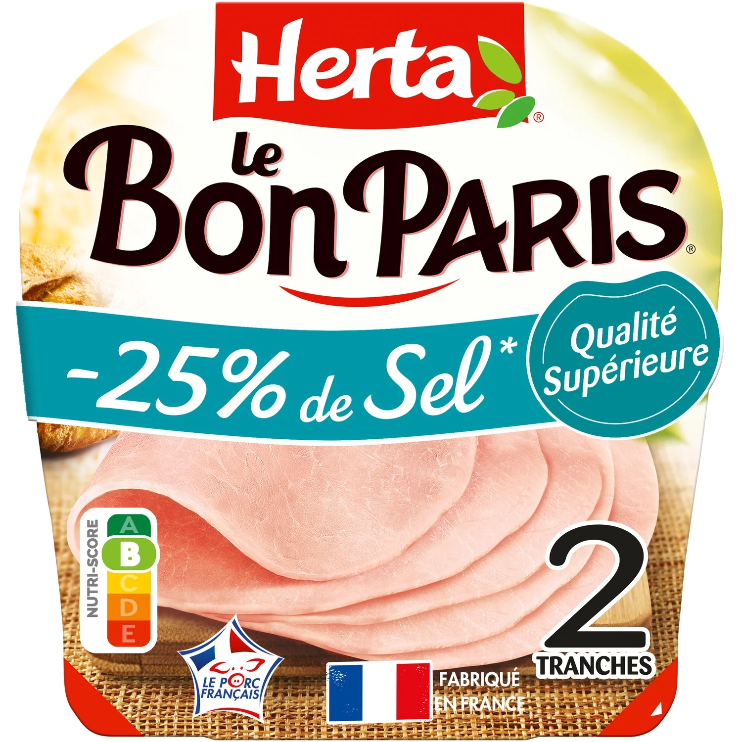 Jambon sel réduit Le Bon Paris HERTA