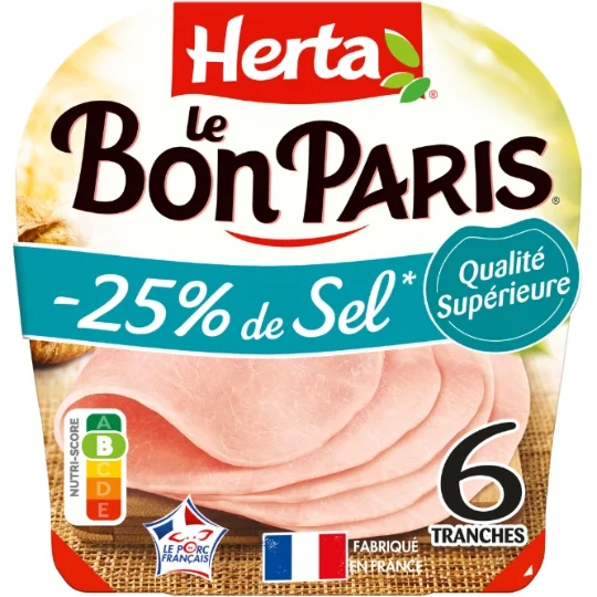 Le bon paris jambon blanc Herta 6 tranches
