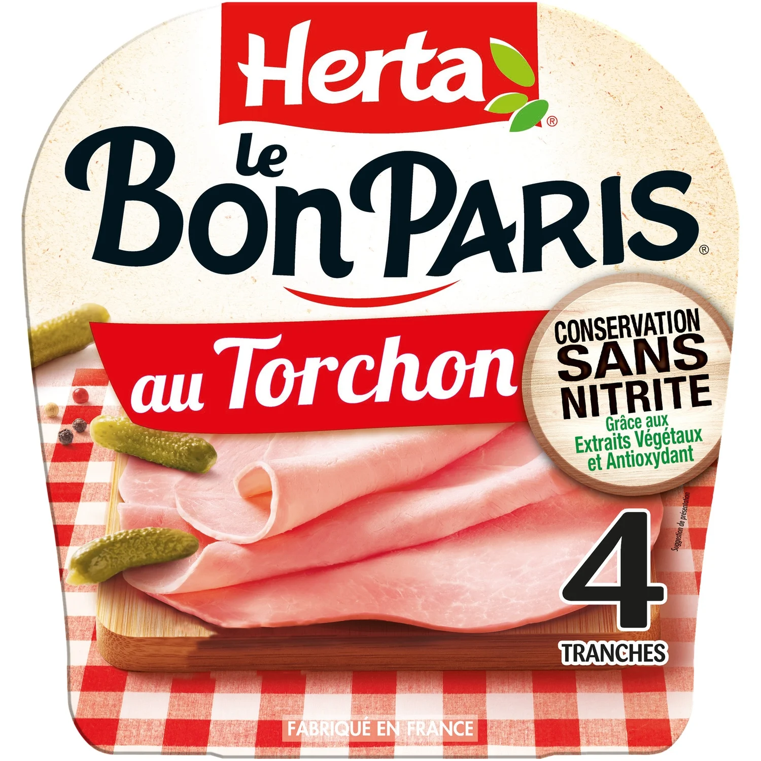 Le bon paris jambon blanc au torchon Herta 4 tranches