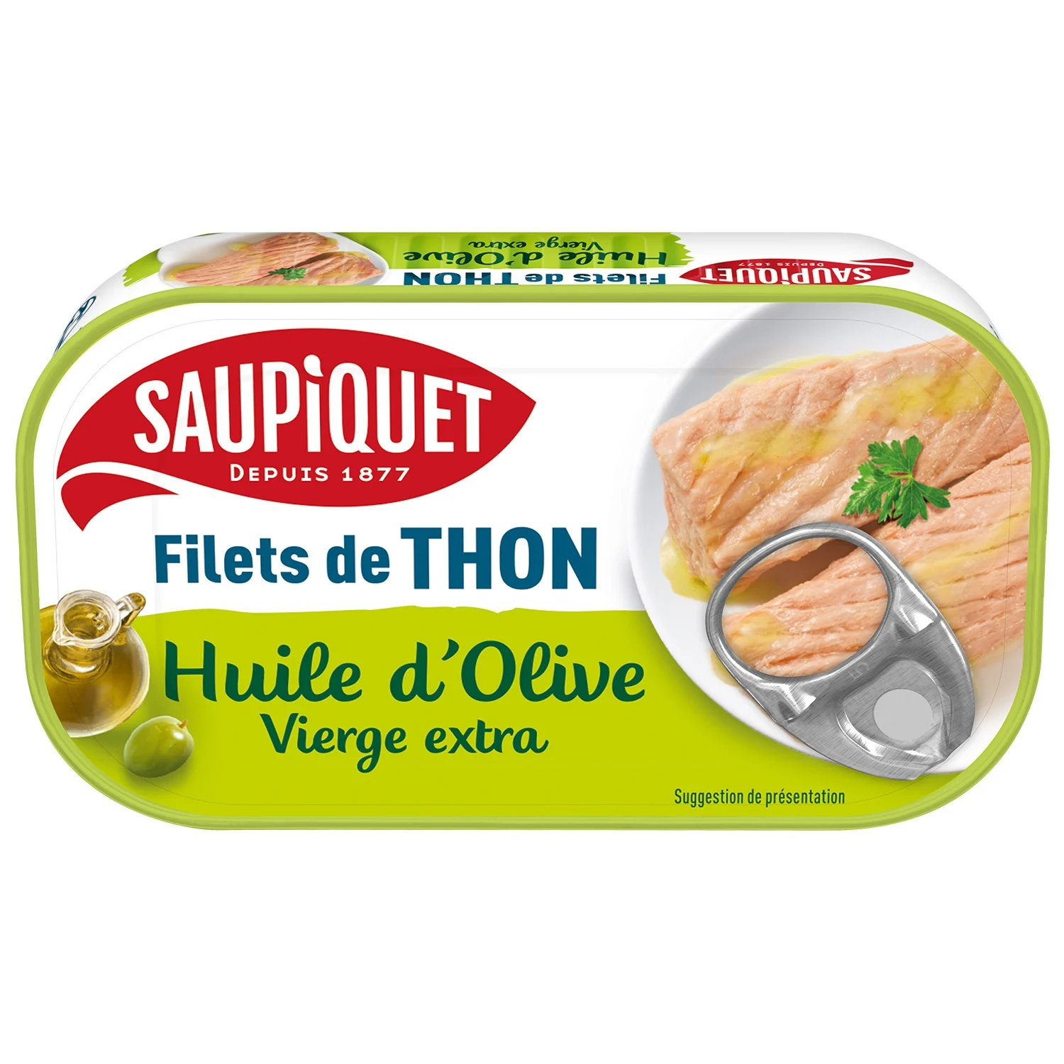 Filets de Thon Saupiquet à l'huile d'Olive vierge Extra