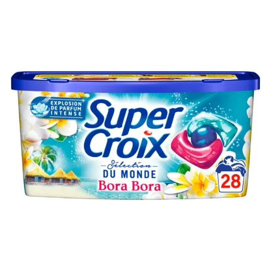 Lessive capsule 2en1 Bora bora Super Croix 
