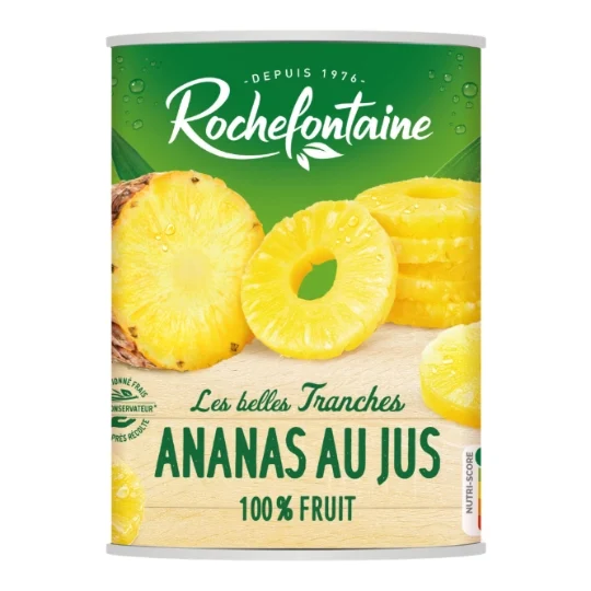 Les belles tranches d'ananas Rochefontaine