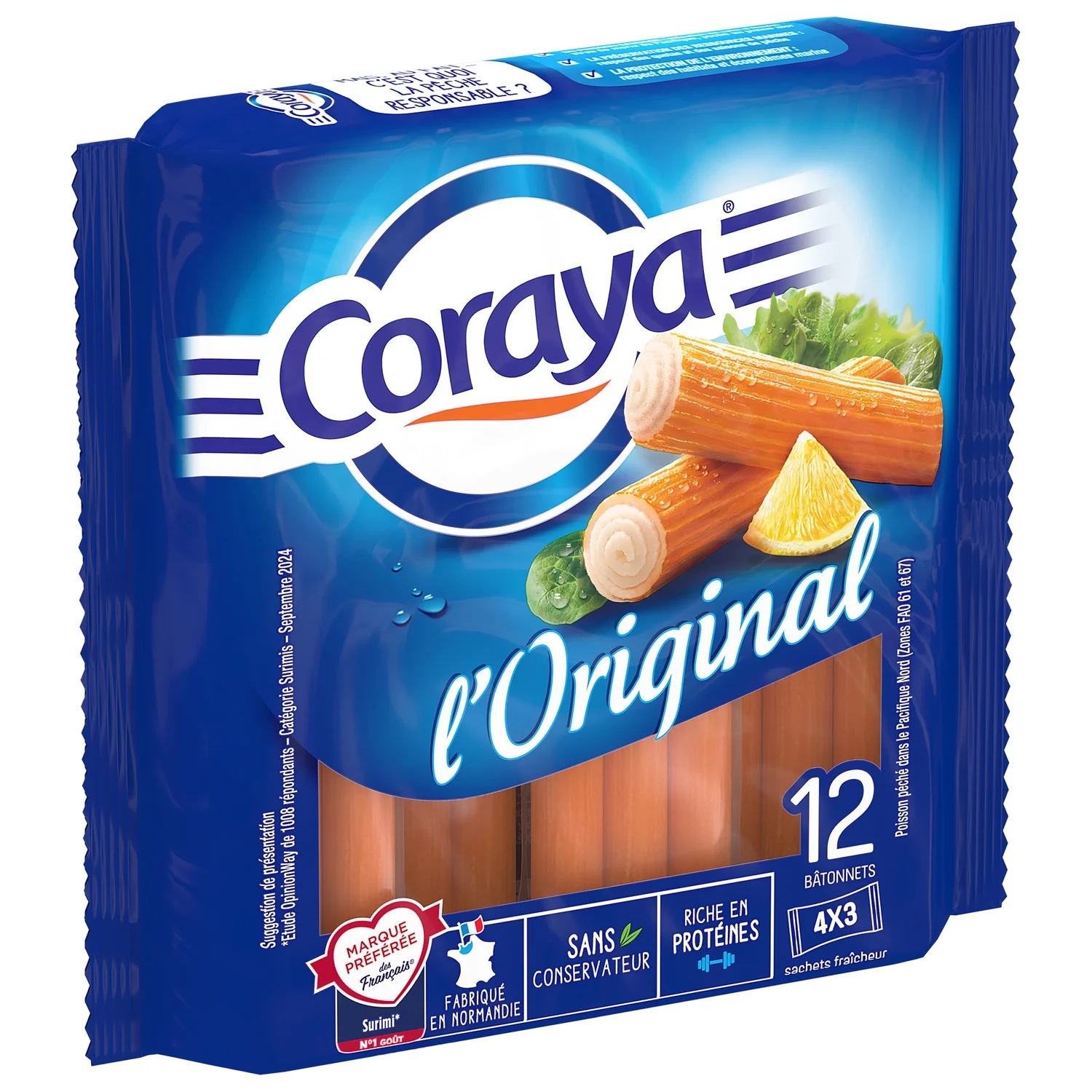 Bâtonnets de surimi Coraya l'original