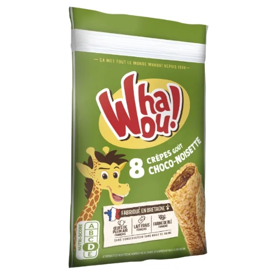 Whaou chocolate hazelnut crepes