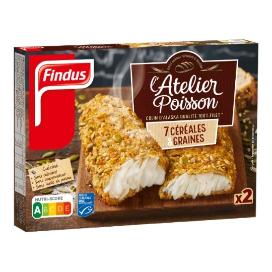 Colin d'Alaska aux 7 Céréales & Graines Findus