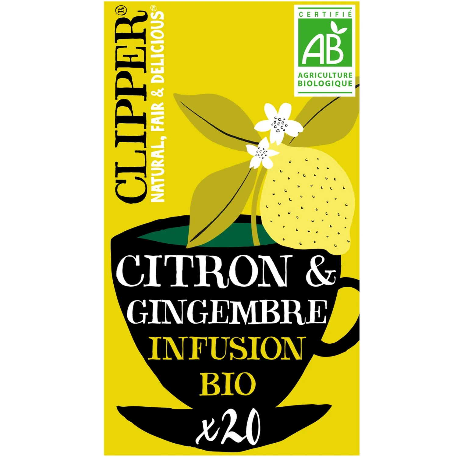 Infusion bio citron & gingembre Clipper