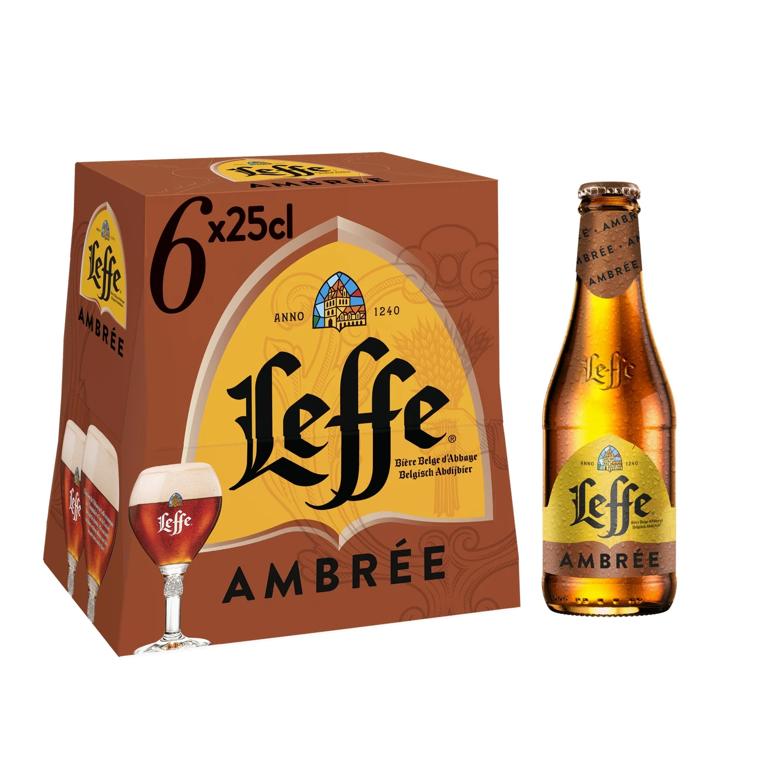 Leffe biére Ambrée 6*25Cl