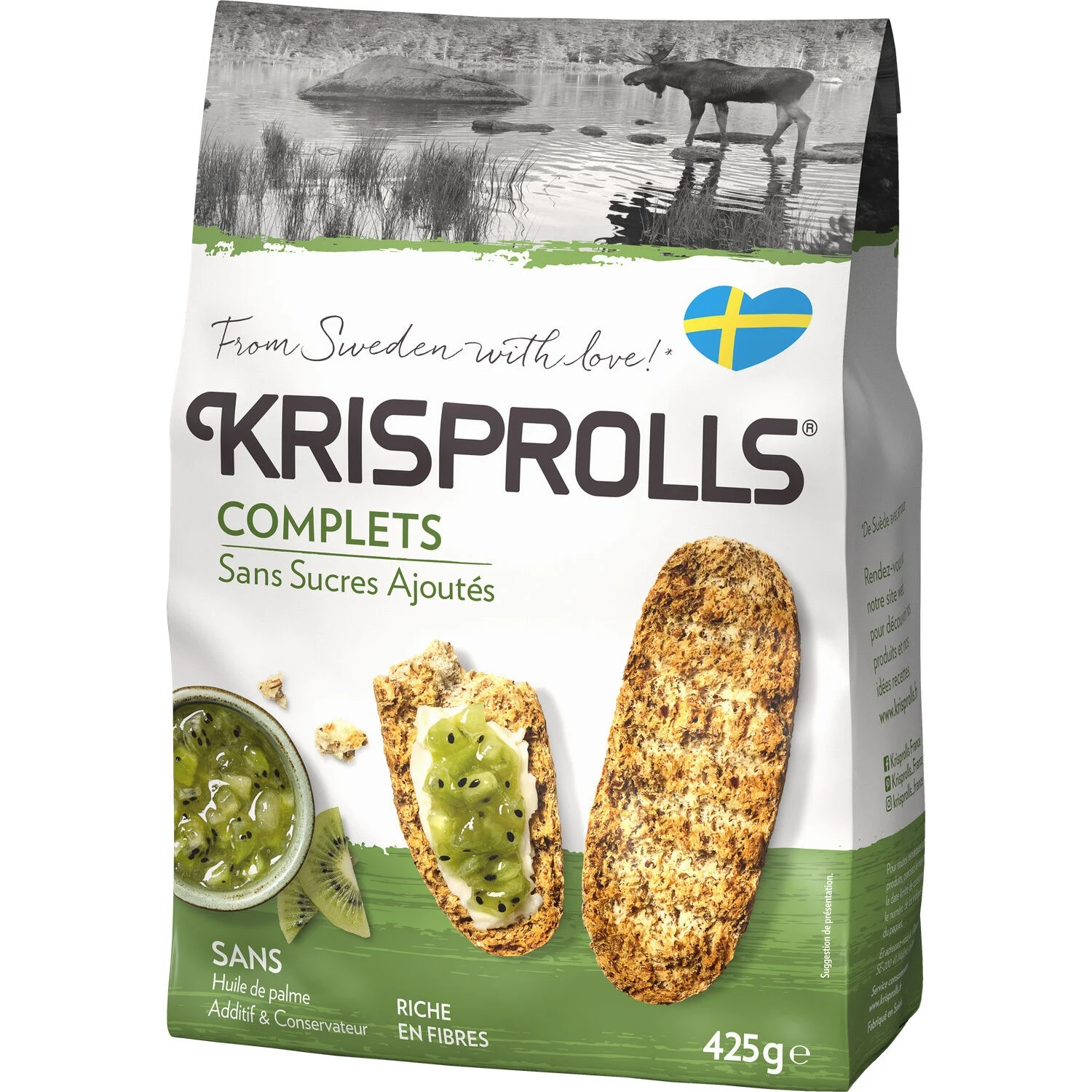 Krisprolls pains suédois grillés complets sans sucres