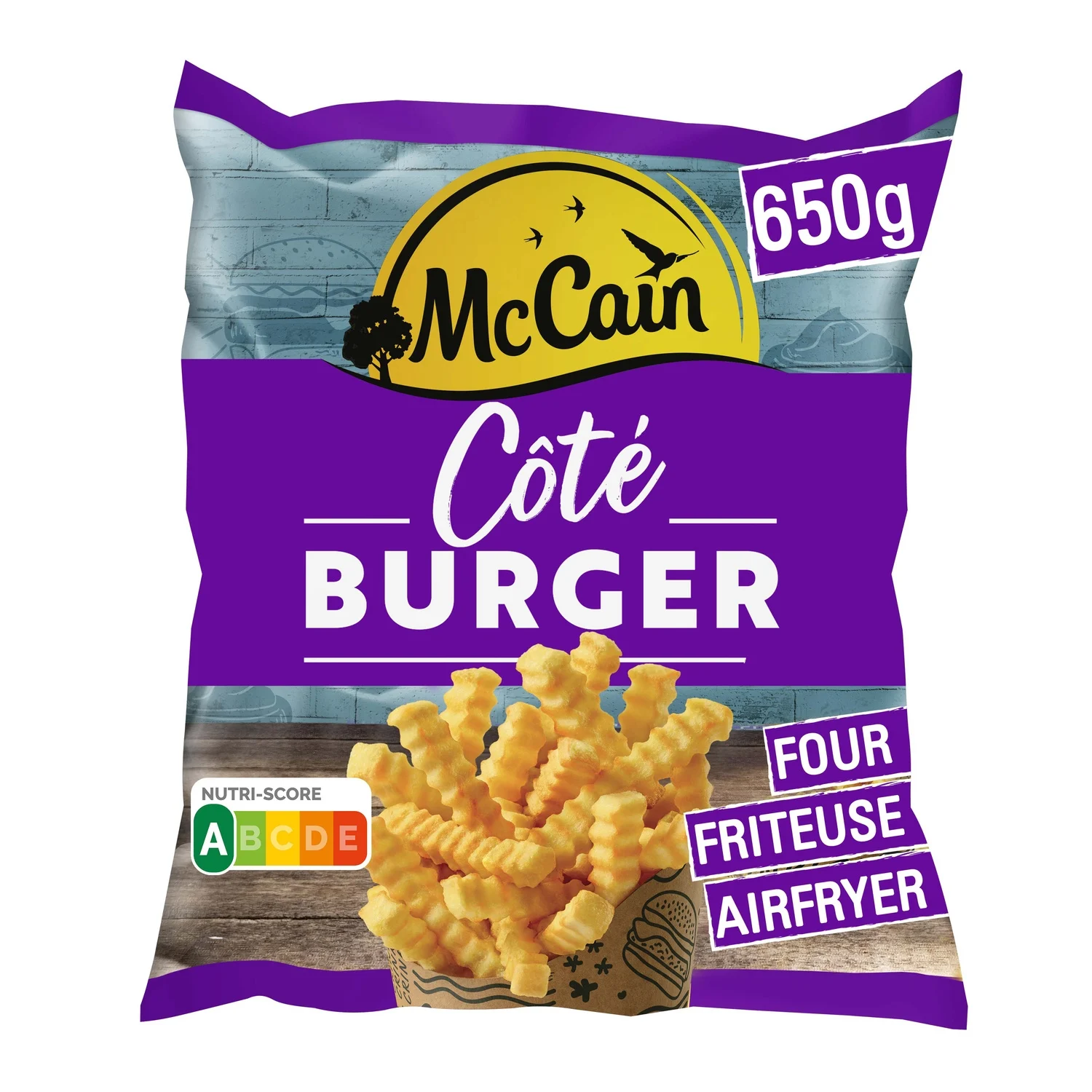 Frites coté burger Mc Cain 