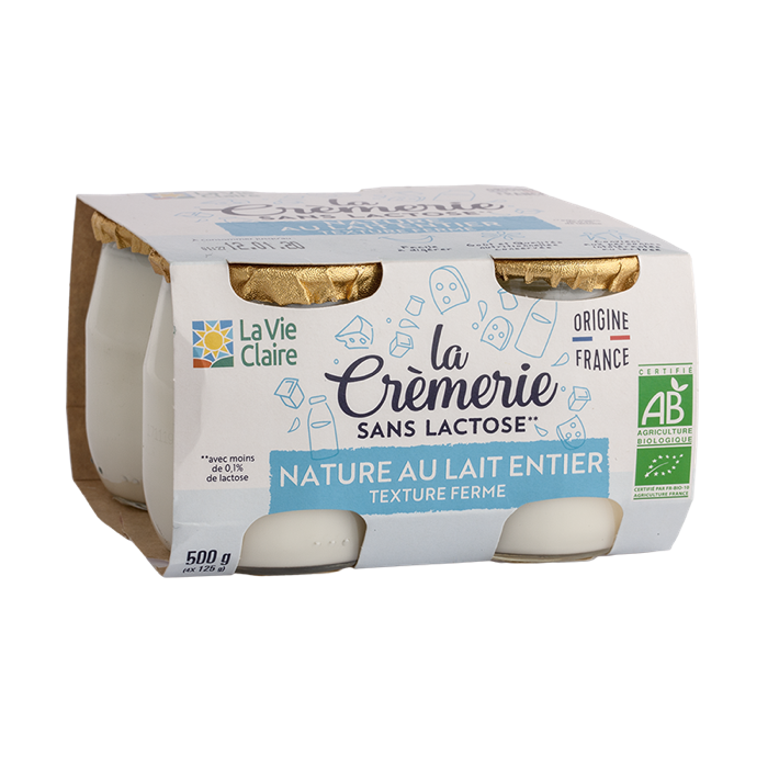 Natural yogurt without lactose 4x125g - La Vie Claire