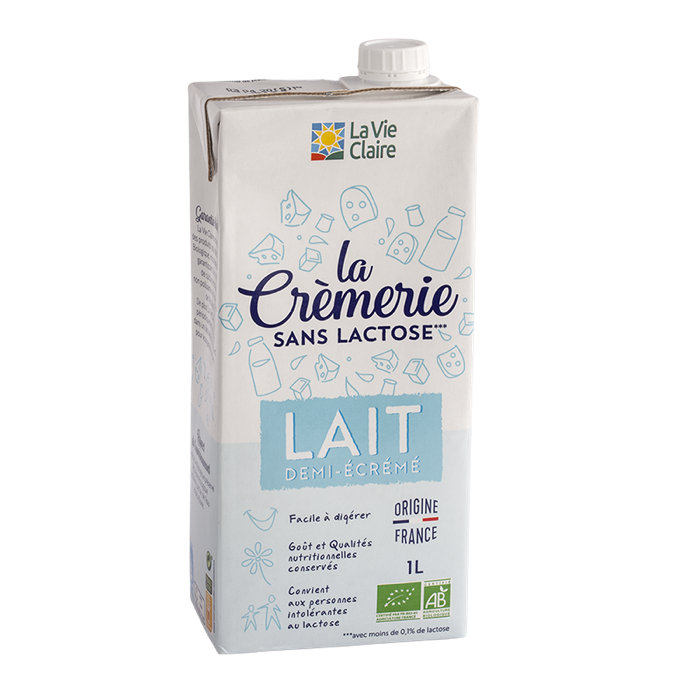 Lait 1/2 ecreme s/lactose 1l