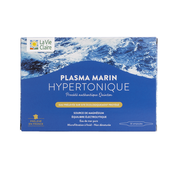 Hypertonic marine plasma 30 vials - source of magnesium/vitality - La Vie Claire