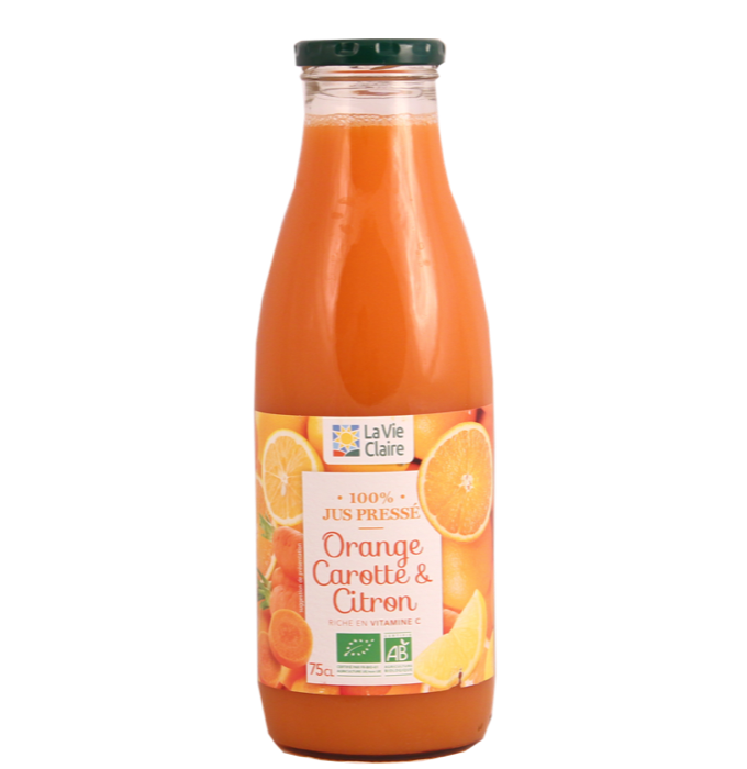 Jus Orange Carotte Citron 75cl