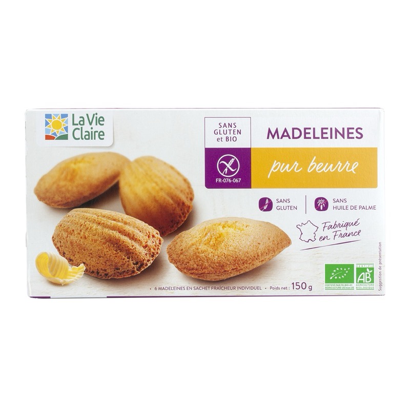 Madeleines pur beurre sans gluten 150g - La Vie Claire