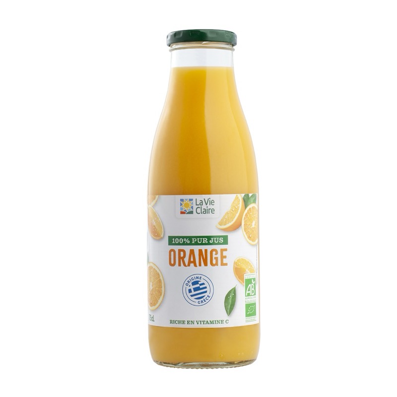 Pur jus d'orange Grèce 75cl - La Vie Claire
