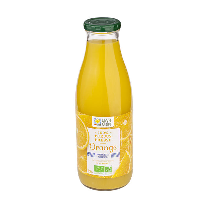 Pur jus d'orange Grèce 75cl - La Vie Claire