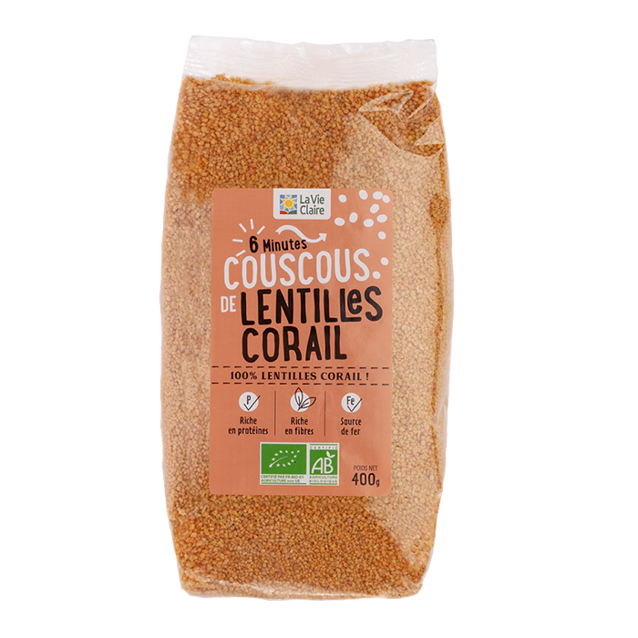 Couscous de lentill corail bio