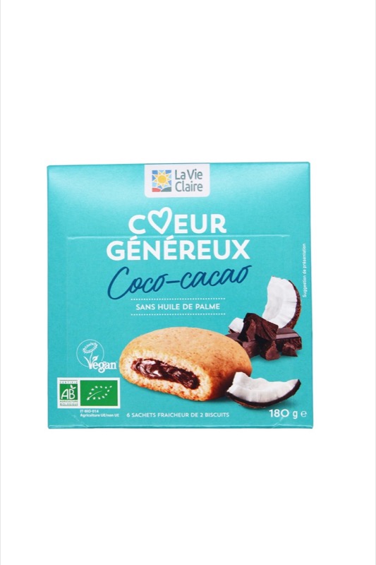 Vegan Coconut Cacao Filled Biscuit