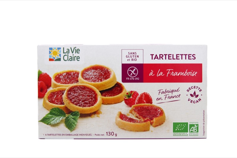 Tartelettes framboise s/gluten