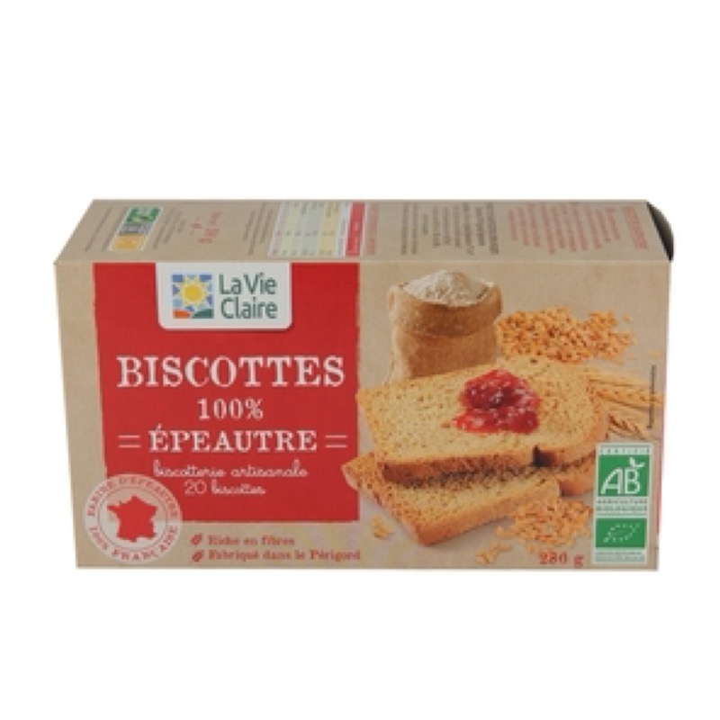 Biscotte 100%epeautre 280g