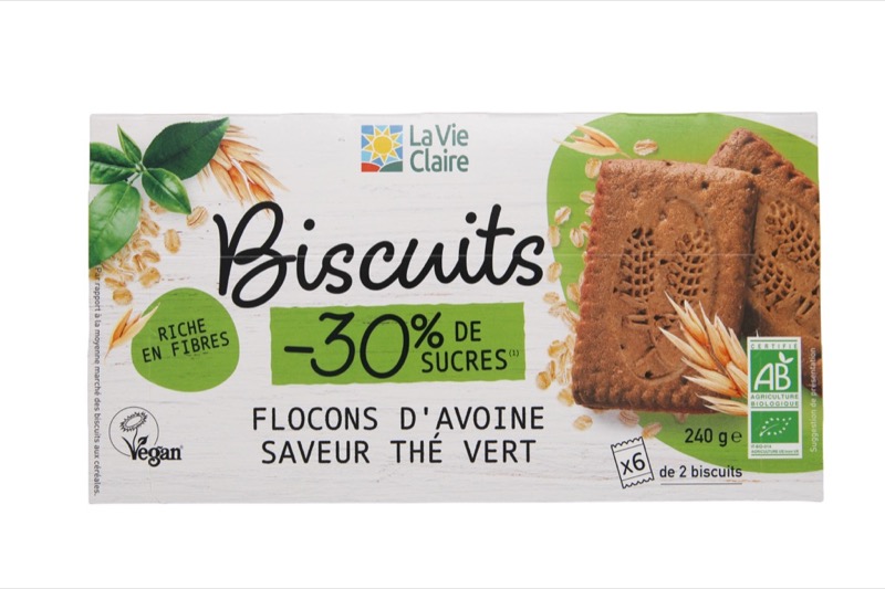 Biscuits nutrition au the vert