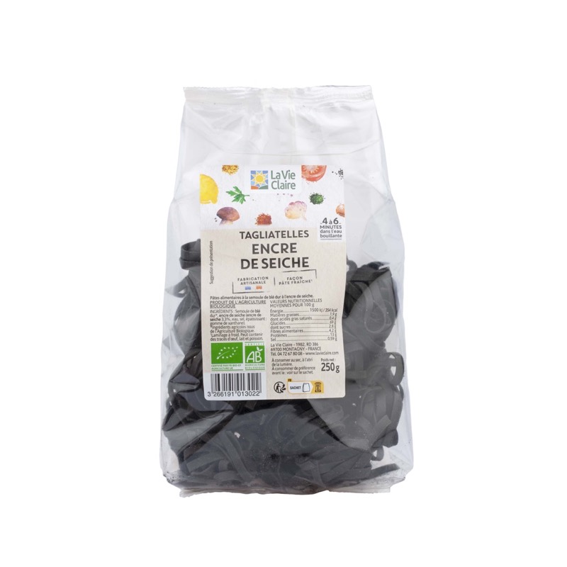Cuttlefish ink tagliatelle