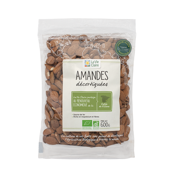 SHELLED ALMONDS 600G 