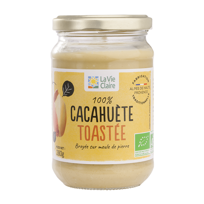 Toasted peanut puree 280g - La Vie Claire