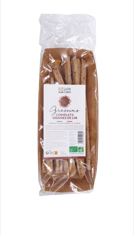 Gressins complet au graines de lin 120g - La Vie Claire