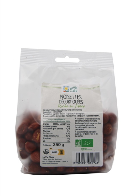 Shelled Hazelnuts, 250 g