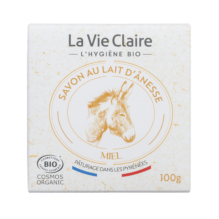 Savon au lait d'ânesse/miel 100g - La Vie Claire