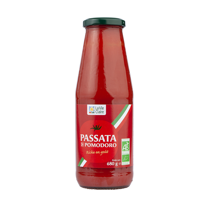 Organic passata tomato sauce 680g - La Vie Claire