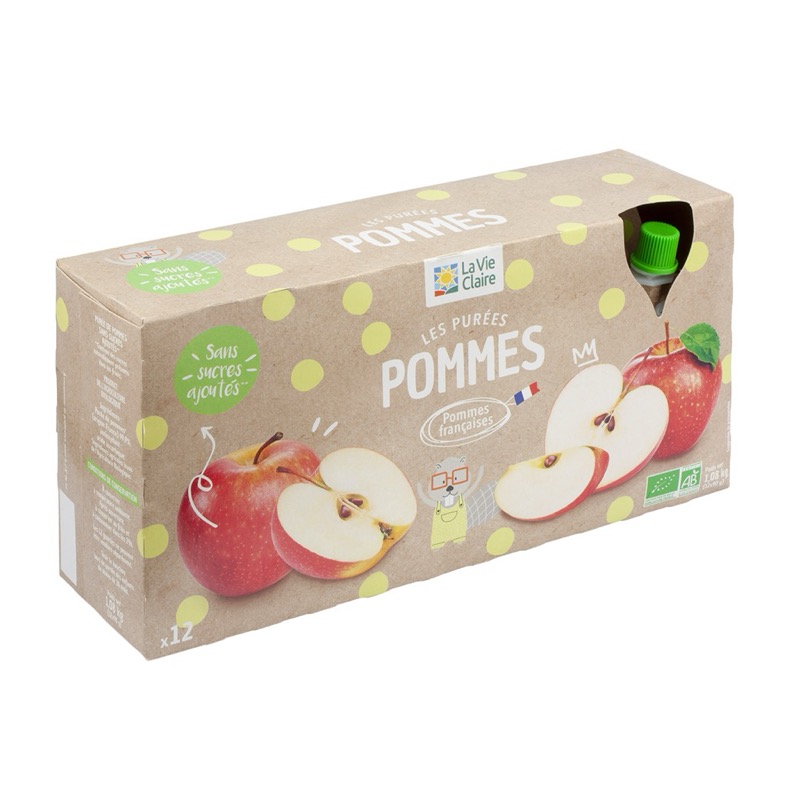 Puree de pomme gourde x 12 //ppbio//