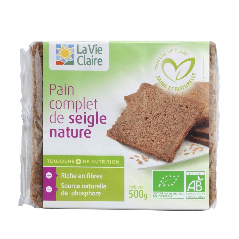 Pain complet de seigle nature 500g - La Vie Claire