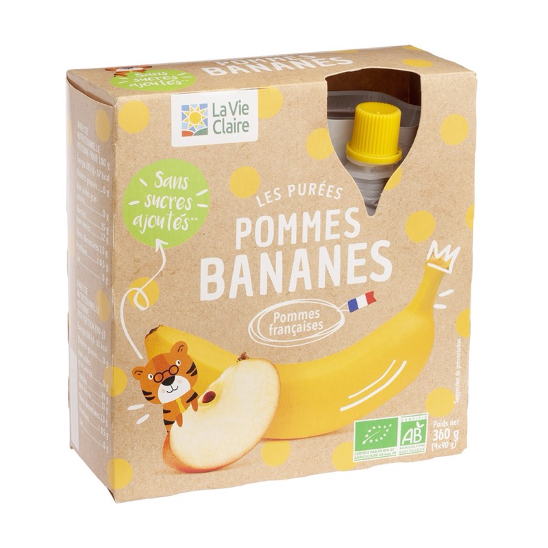 Puree Pom banane gourde 4x90g