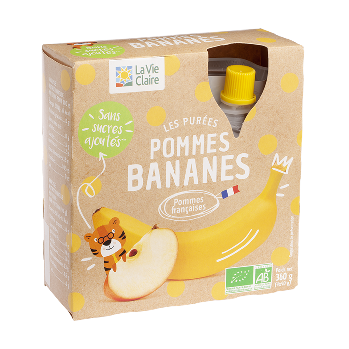 Puree Pom banane gourde 4x90g