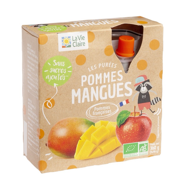Puree Pom mangue gourde 4x90g