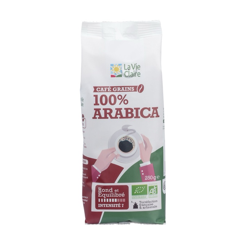 Café pur arabica en grain 250g - La Vie Claire