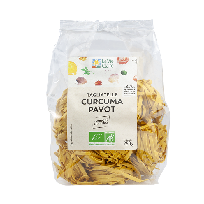 Tagliatelles curcuma/pavot