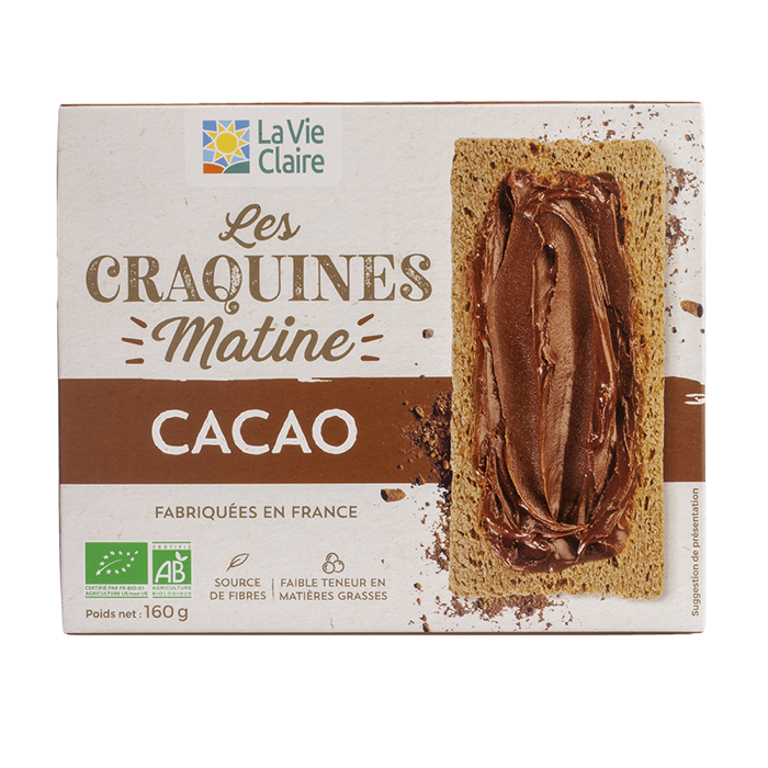 Tartines craquantes cacao - La Vie Claire