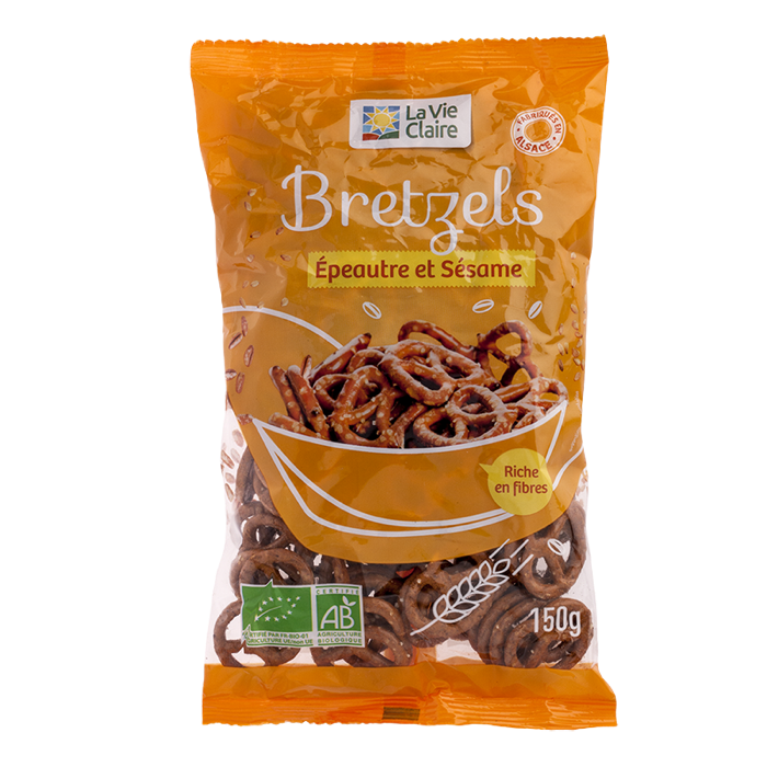 Spelled Sesame Pretzels