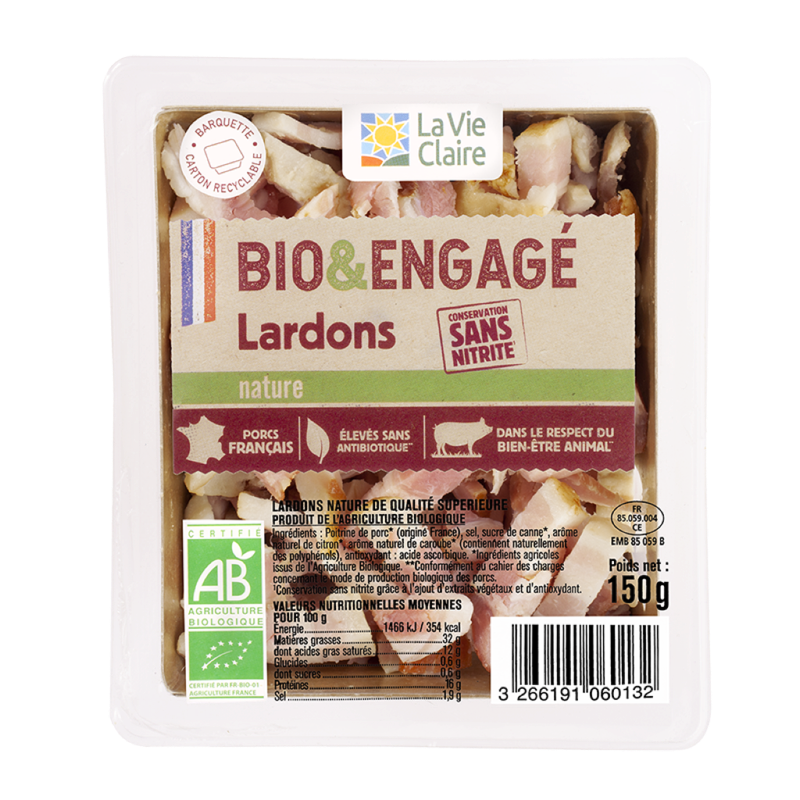 Lardons Nature 2X75G