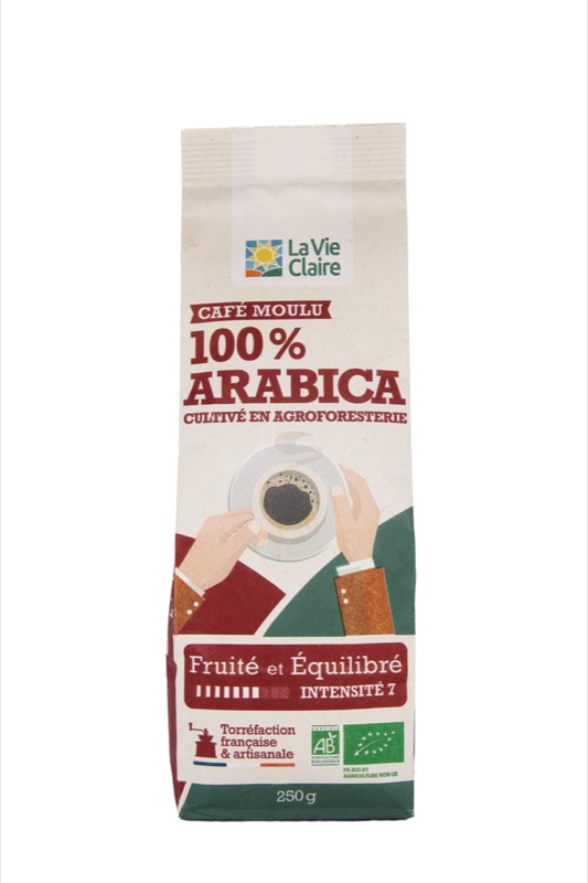 Ground pure arabica coffee 250g