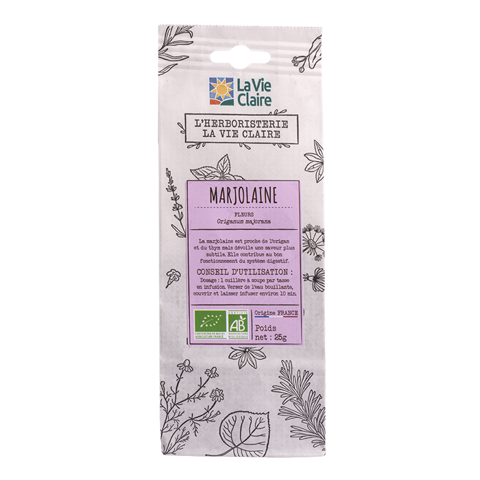 Marjolaine fleurs France sac 25g - infusion - La Vie Claire